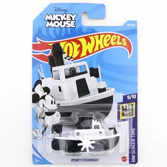 Hotwheels 2021 HW Screen Time Mickey Mouse Disney Steamboat Rare