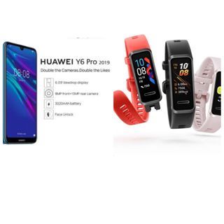 Huawei Y6 Pro 2019 & smart watch Band 4