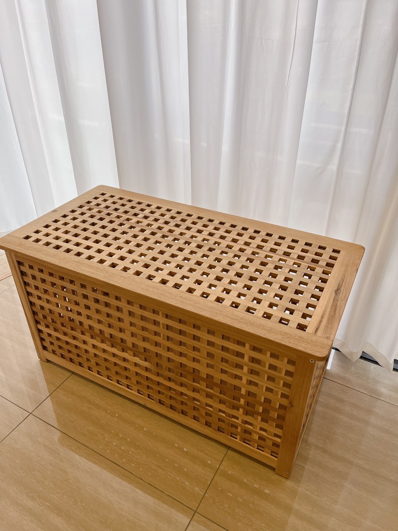 IKEA HOL Storage Table / Wooden Table, Furniture & Home Living