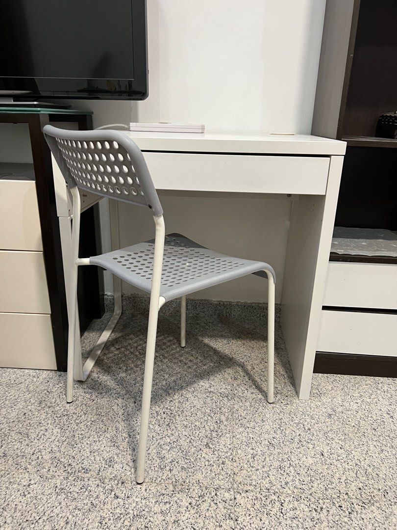 IKEA Study Desk & Chair, Furniture & Home Living, Furniture, Tables