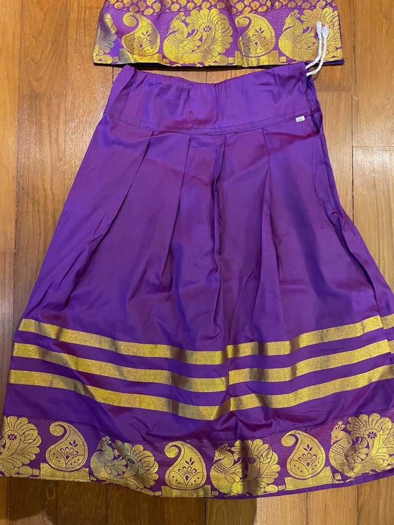 Purple and discount gold indian dress