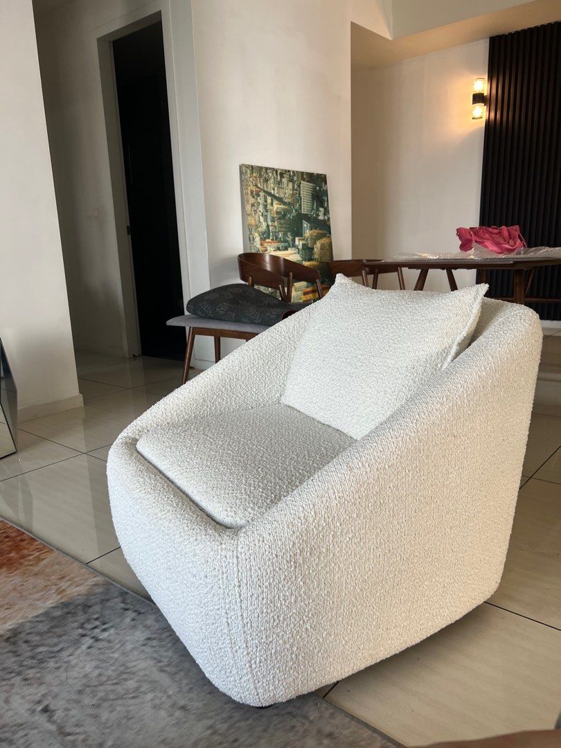 Wool accent best sale chair