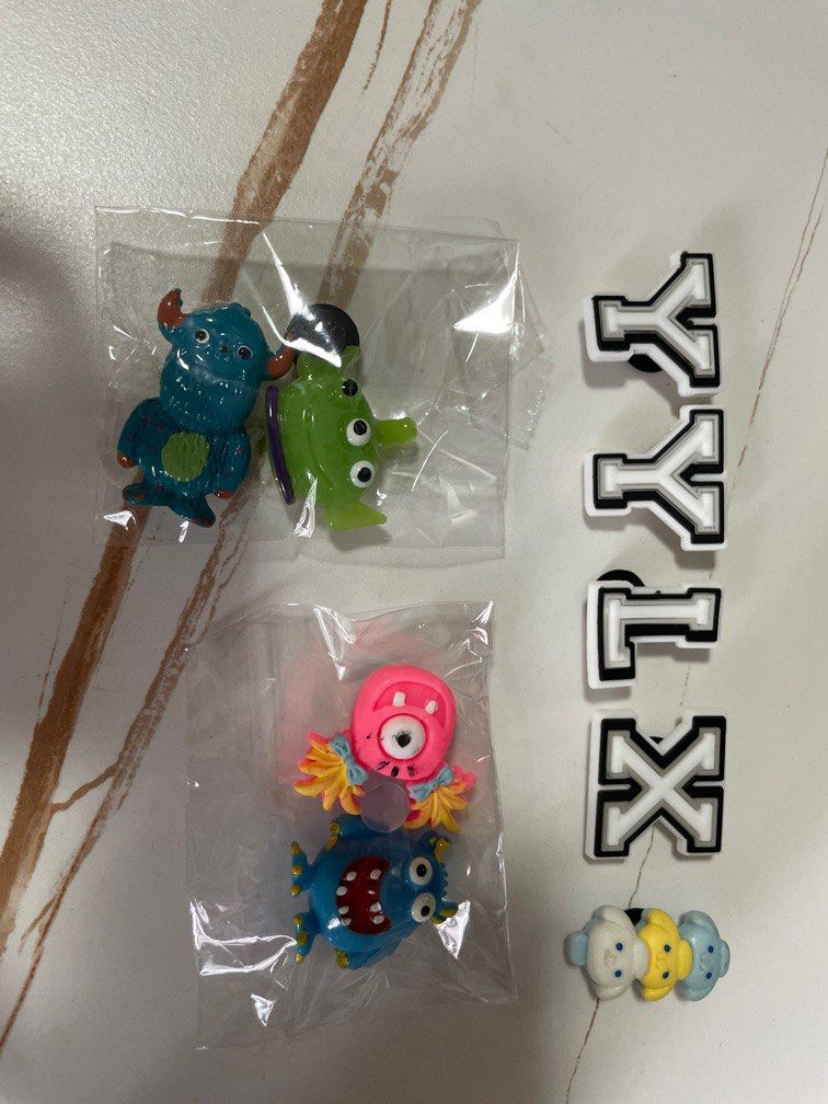 Jibbitz letters cartoon characters crocs, Hobbies & Toys, Toys & Games