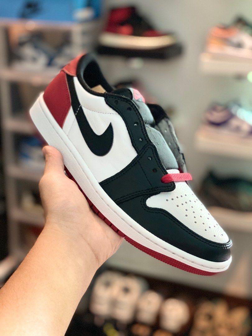 Jordan 1 Low OG Blacktoe FREE SHIPPING Men s Fashion Footwear