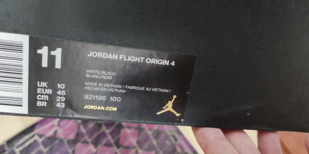 Jordan flight origin hotsell 4 noir