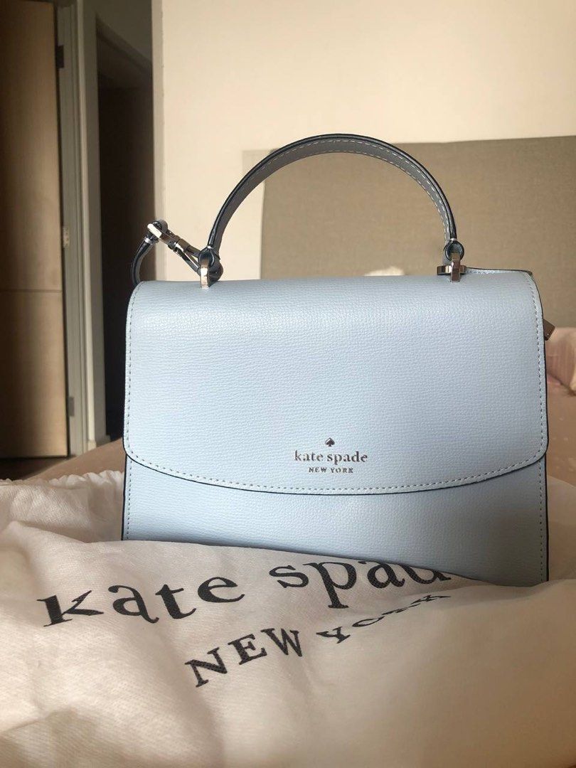 Kate Spade Darcy Top Handle Satchel in Ocean Fog, Luxury, Bags