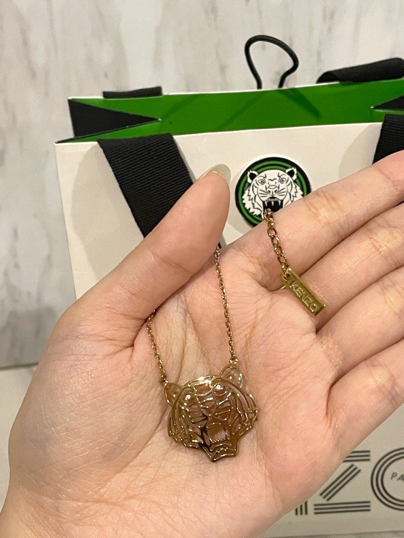 Kenzo tiger necklace kalung accessories