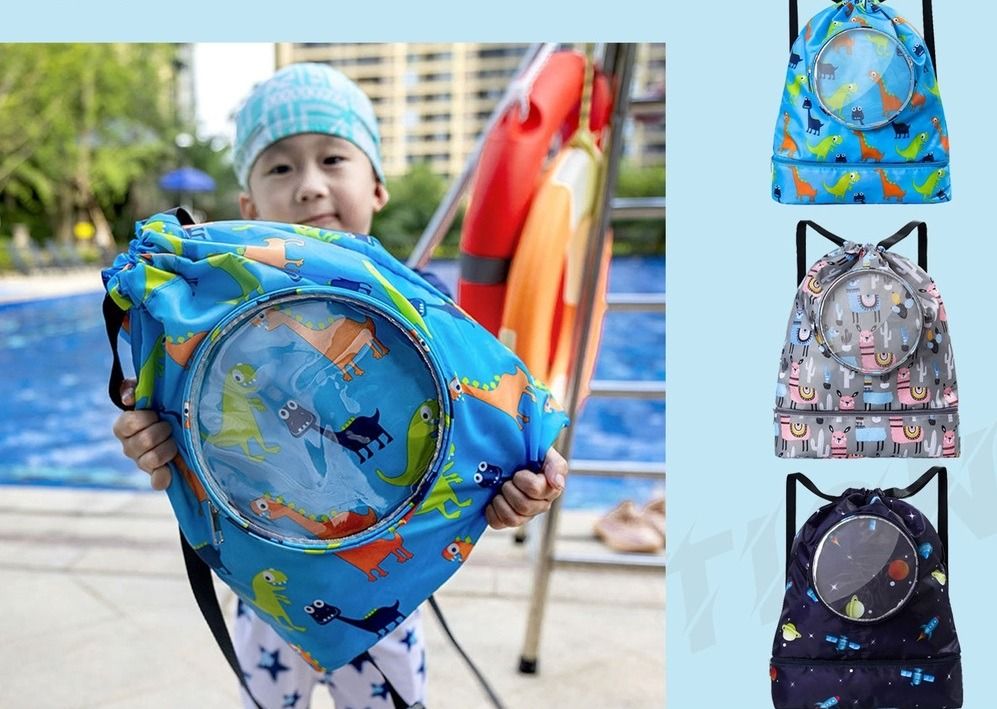 Drawstring backpack kids top