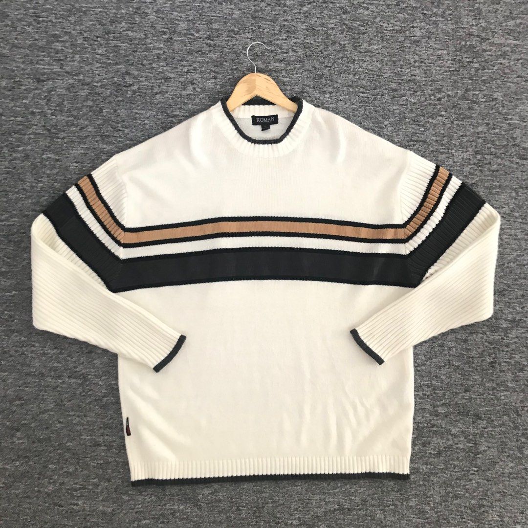 KOMAN Sport Knitted Sweater Men s Fashion Coats Jackets and