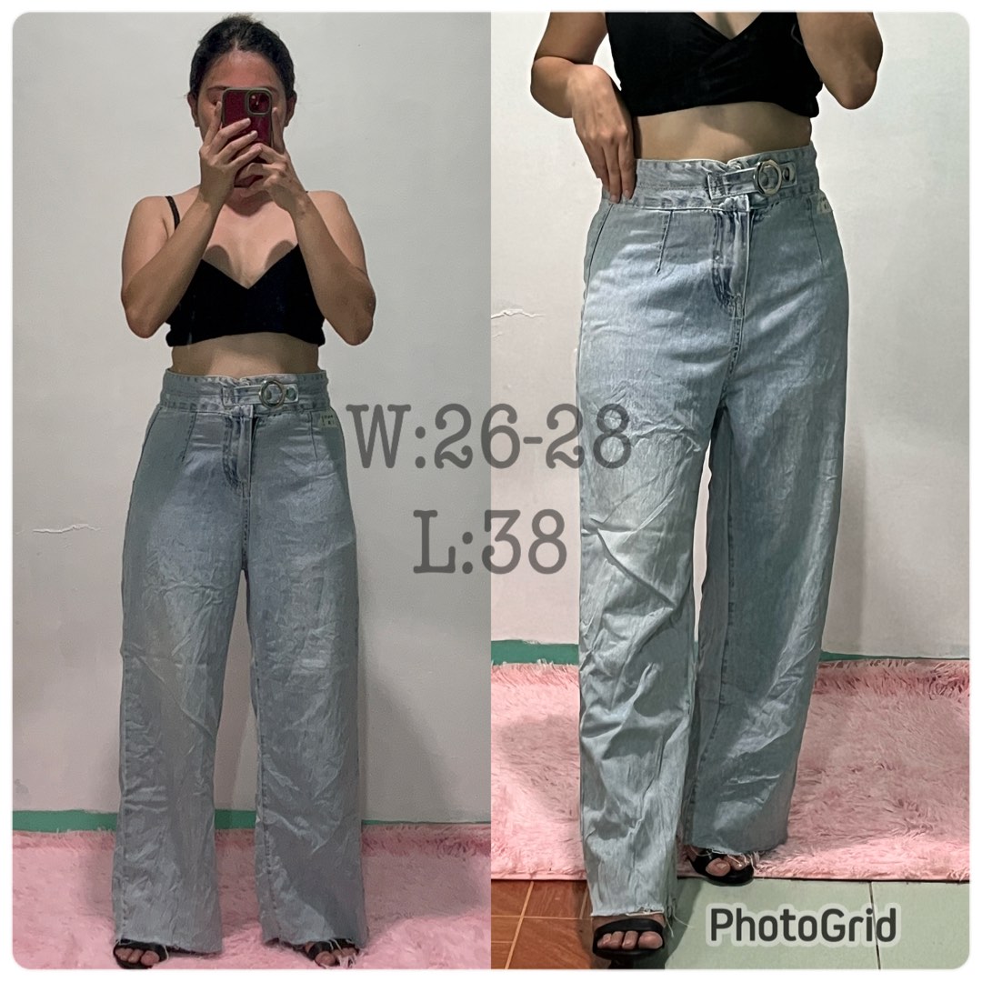 Ladies Baggy pants/Wideleg, Women's Fashion, Bottoms, Jeans on Carousell