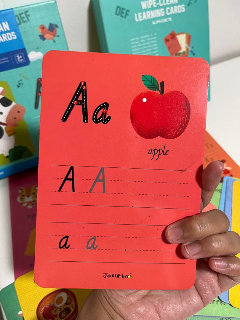 Red Learning Card Learning cards, Hobbies & Toys, Books & Magazines, Children's Books on ...