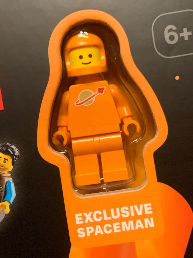 Lego Book with Lego Minifigure Classic Orange Spaceman sp130