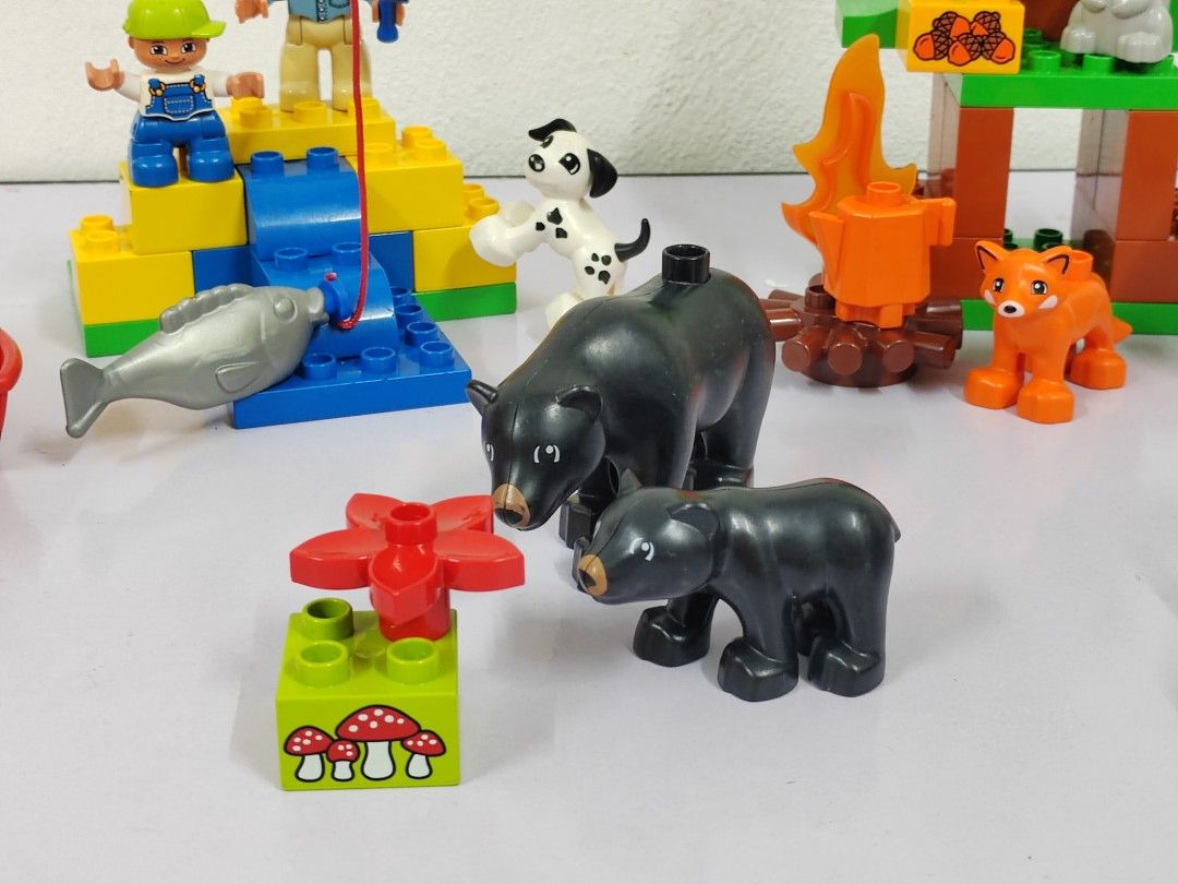 Lego duplo 10583 forest fishing trip with animals set, Hobbies & Toys ...