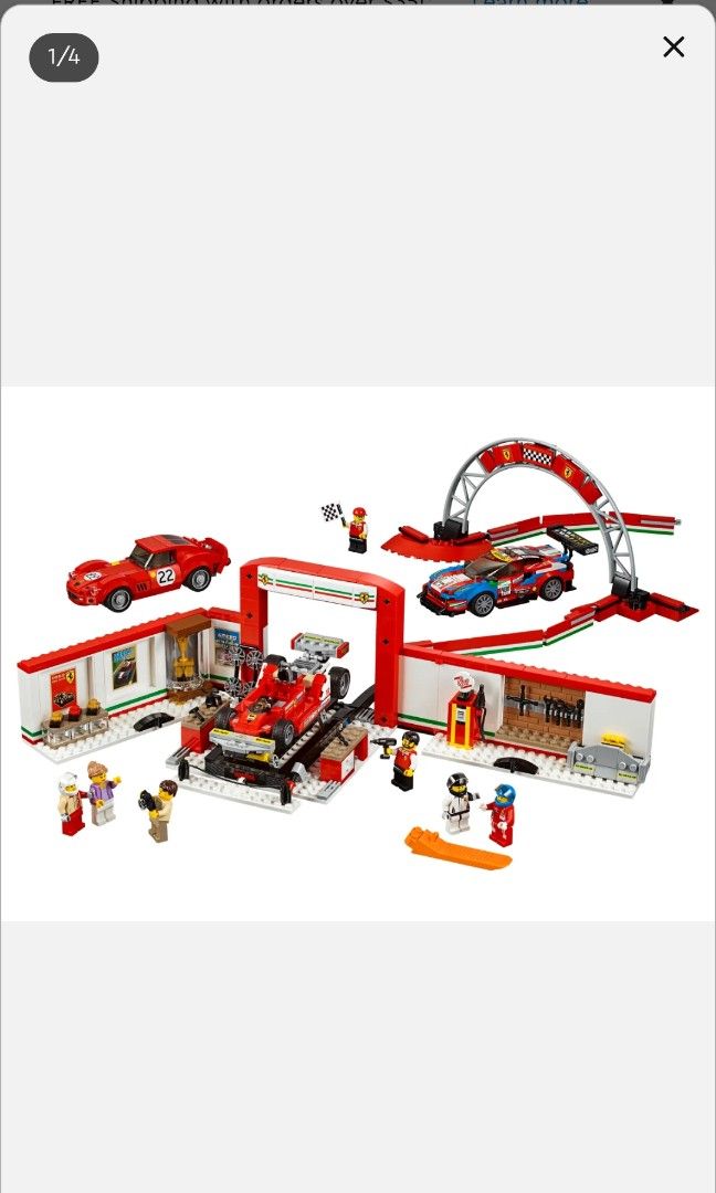 Lego speed champions ferrari garage top