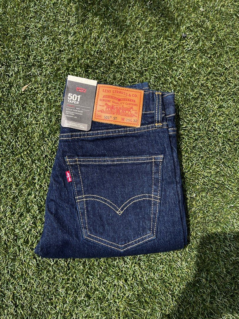 Levis 501St Slim taper Dark Blue Jeans 100 ORI Men s Fashion