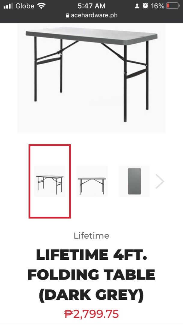 Lifetime Tables 4FT, Furniture & Home Living, Office Furniture