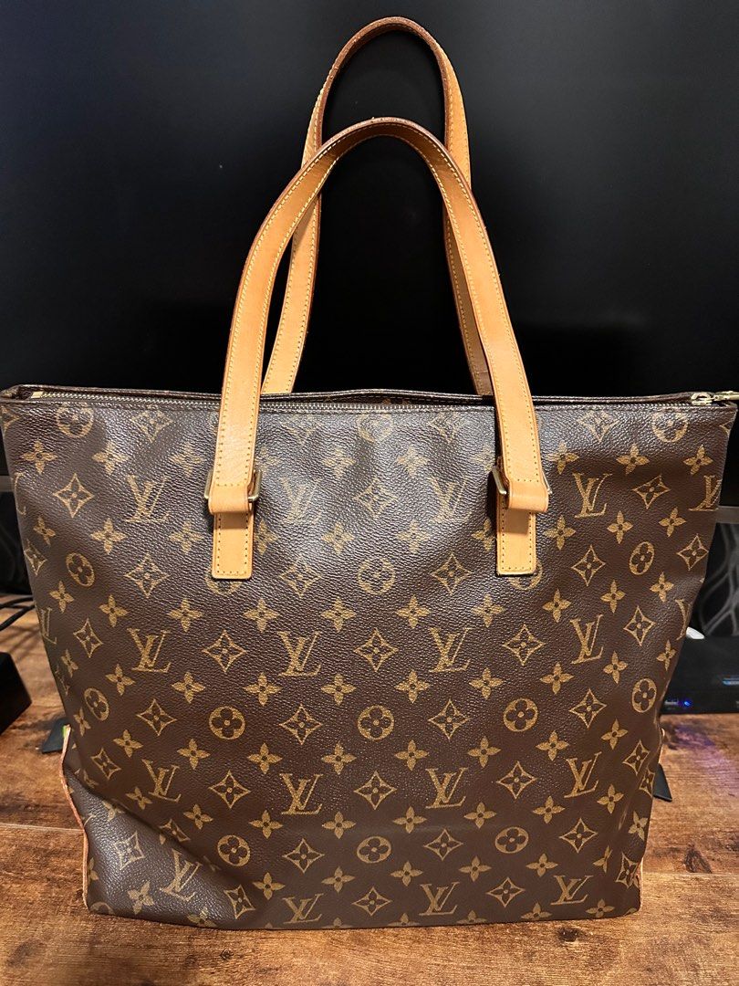 Louis Vuitton Cabas Mezzo Brown Monogram Canvas - Brown in 2023