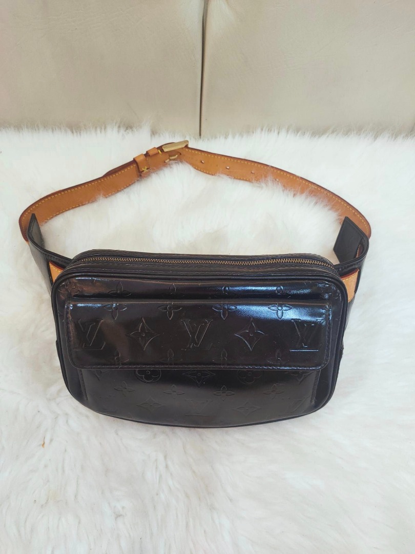 LOUIS VUITTON Monogram Vernis Fulton Waist Bag Recolored Cleaned