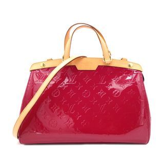 LOUIS VUITTON Rose Indian Monogram Vernis Brea MM Bag