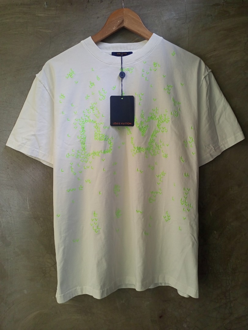 Louis Vuitton LV Spread Embroidery T-Shirt Milk White/Green – S&Co