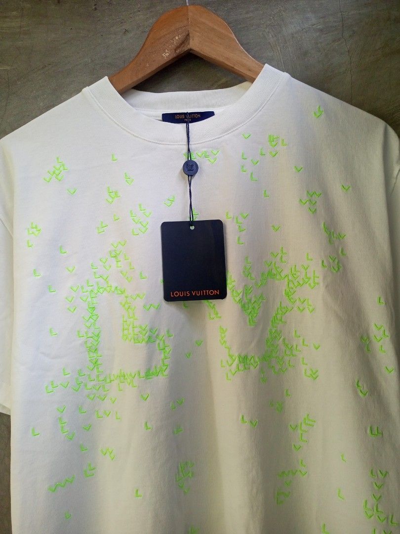 Louis Vuitton LV Spread Embroidery T-Shirt Milk White/Green – S&Co Clothing