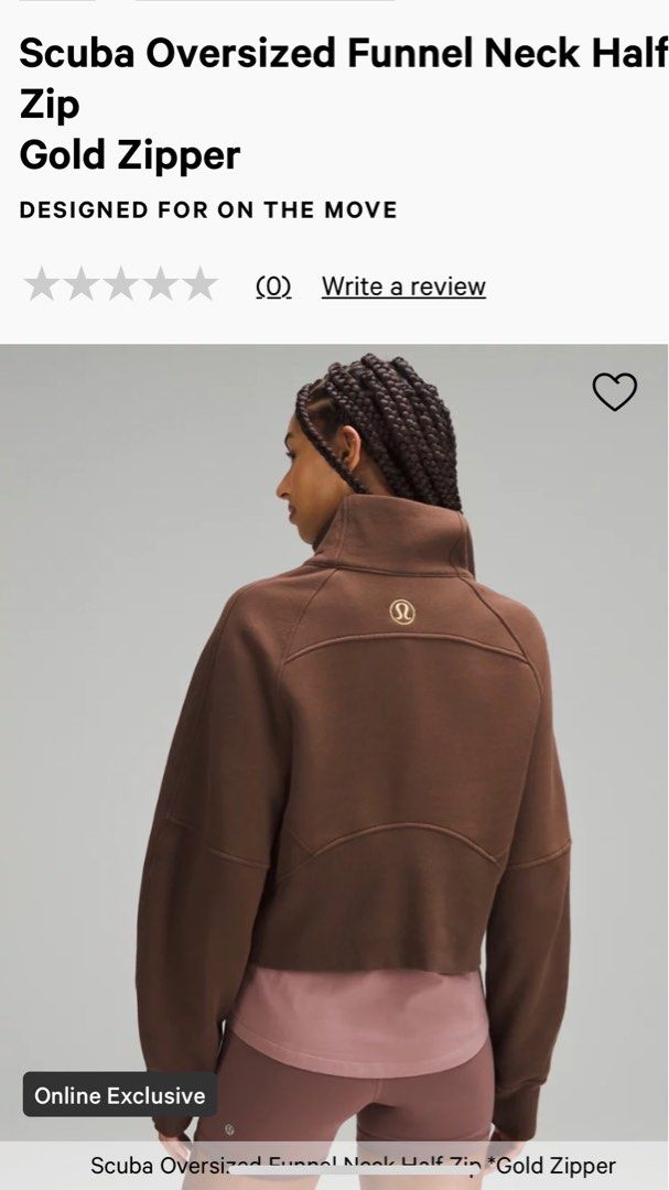 Another review of the new scuba oversized funnel neck half zip