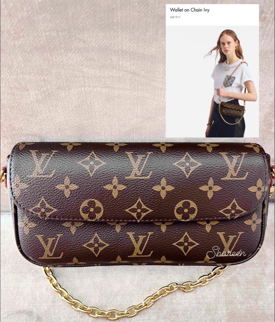Louis Vuitton Wallet on Chain Ivy, Brown, One Size