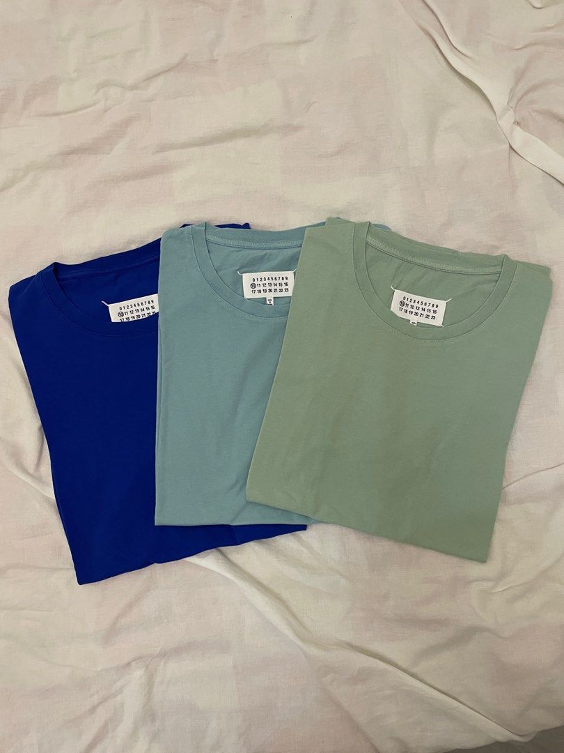 Maison margiela 3 packs jersey T shirts Stereotype, 男裝, 上身及