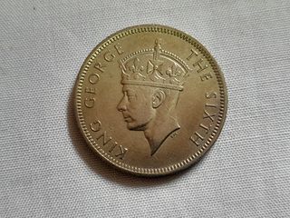 Malaya King George VI 20 Cents Coin 1948