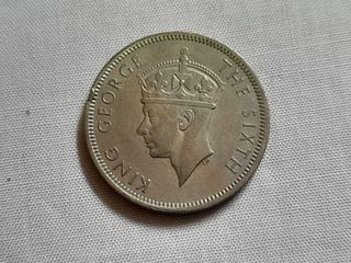 Malaya King George VI 20 Cents Coin 1950