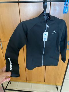 Men Wetsuits Jacket 2mm Neoprene Tops Surf Swim Kayak Scuba Diving Suits Top Jacket Wetsuit Men Front Zipper Water Sports Wet Suit Tops
