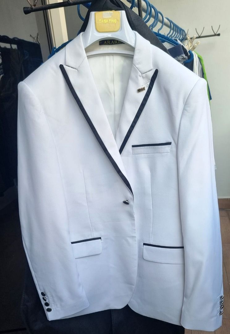 Men s Blazer Men s Jacket with matching red shirt