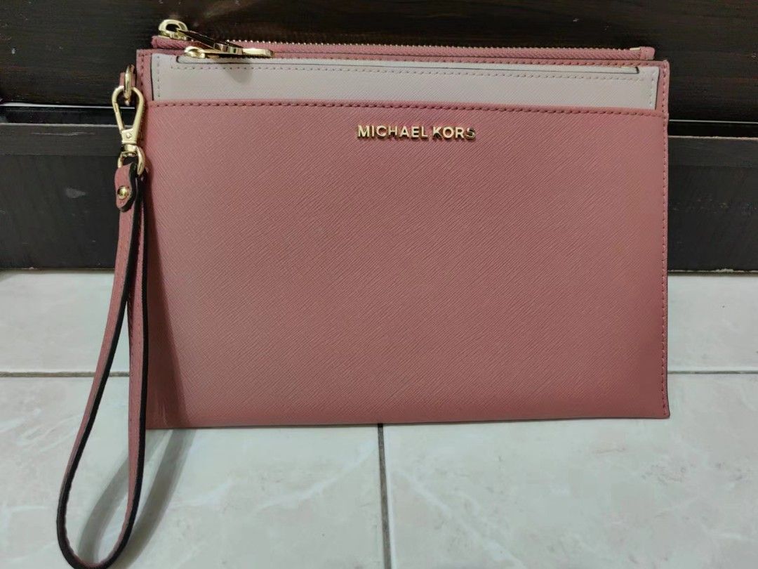 Michael kors jet set travel zip clutch shop