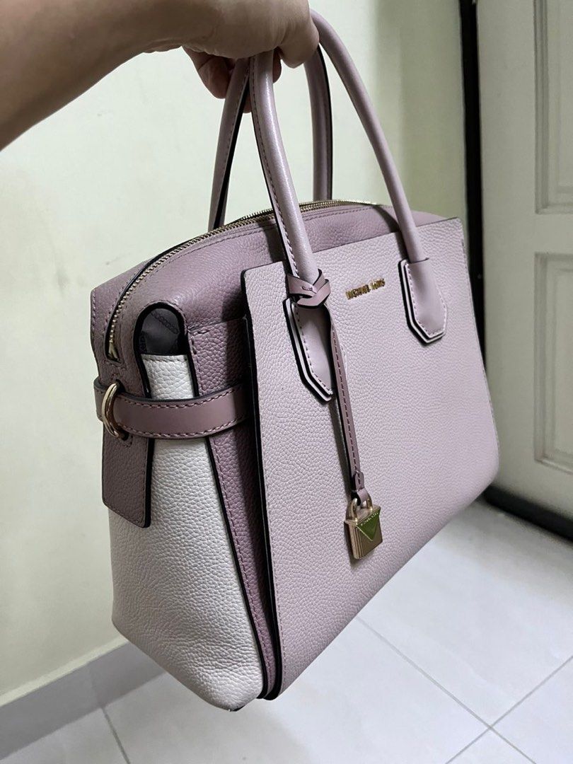 Michael Kors Mercer Belted MD Satchel Bag Women s Fashion Bags