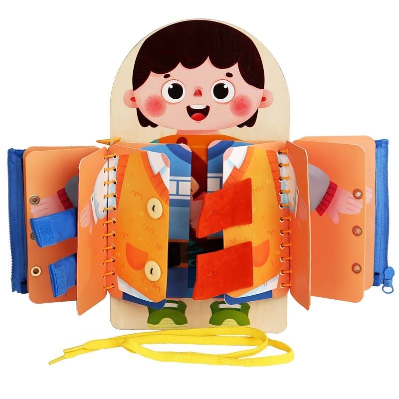 Montessori Busy Board Toy for 1 4Y Toddlers Educational Learning Toys Fine Motor Skills Training Button Zipper Early Carousell