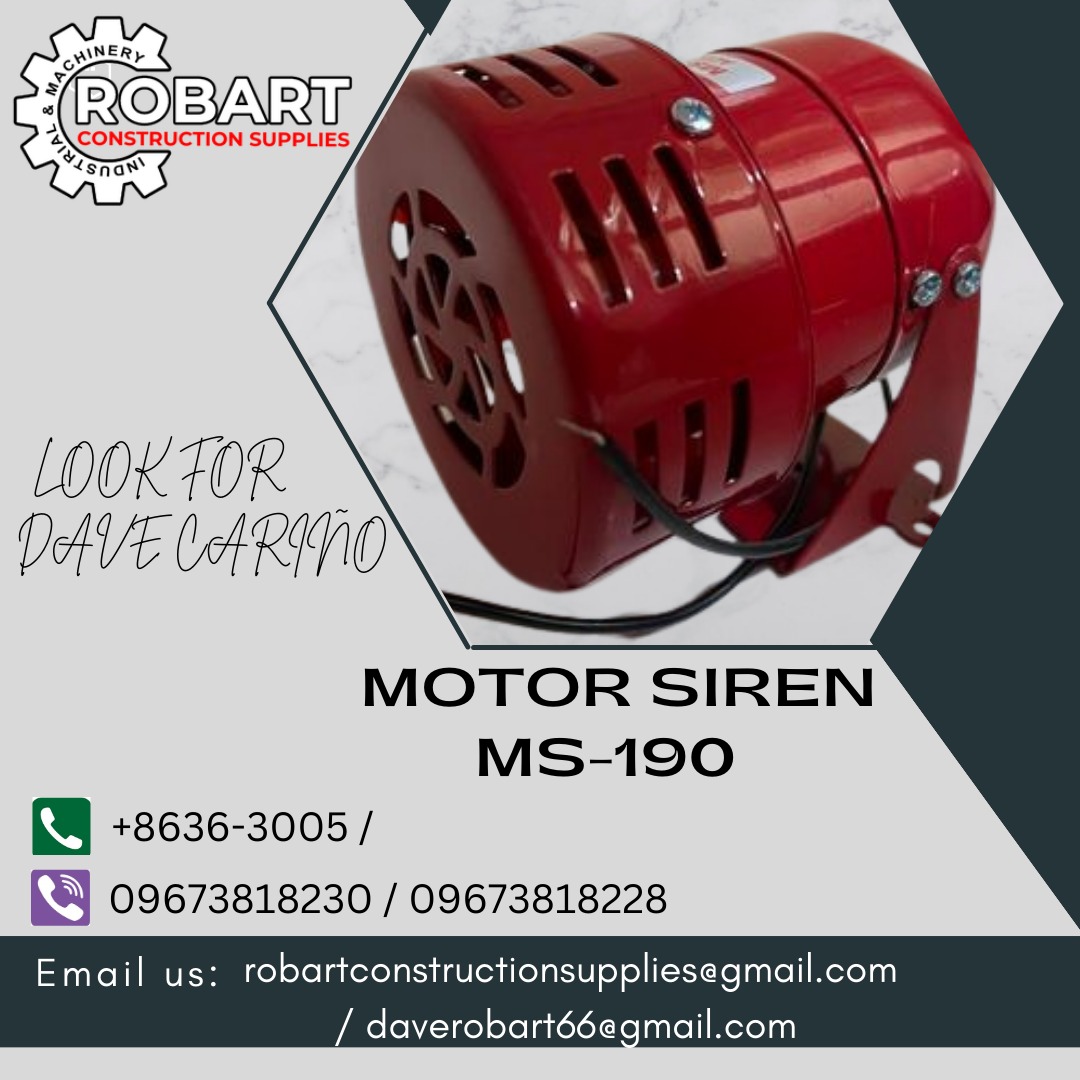 MOTOR SIREN MS-190, Commercial & Industrial, Construction Tools ...