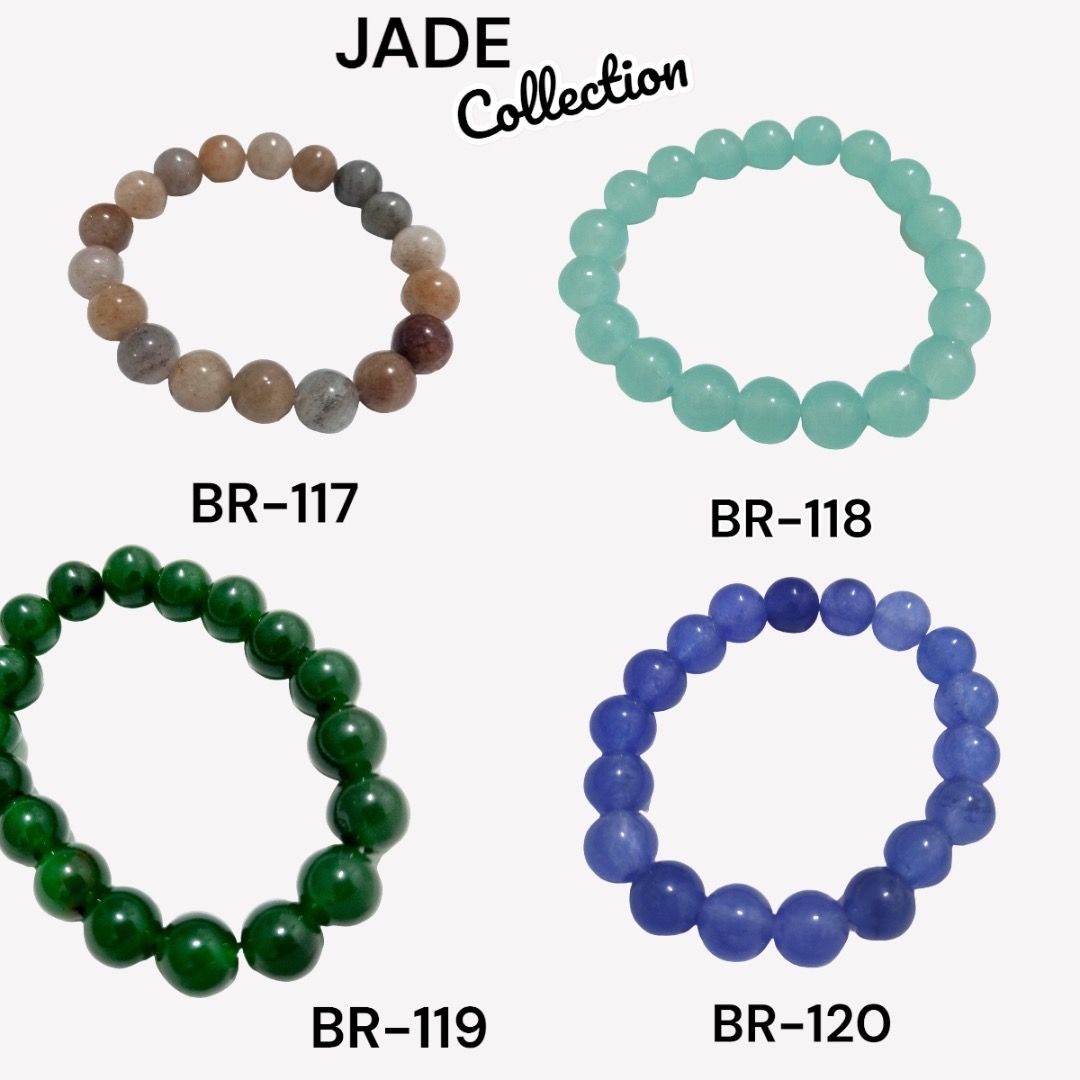 Mens jade bead discount bracelet
