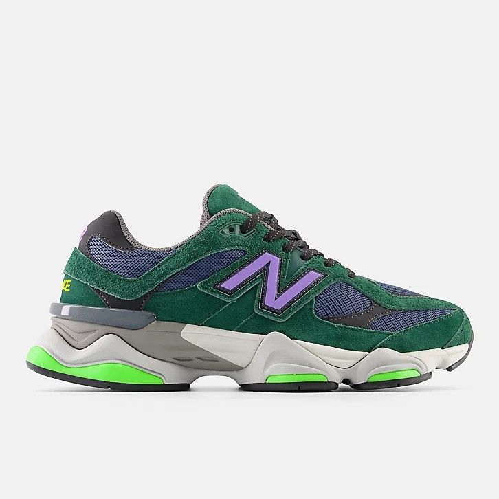 Purple and top green new balance