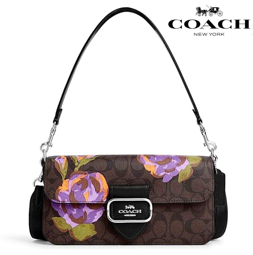 Kitt messenger crossbody in signature rose print top