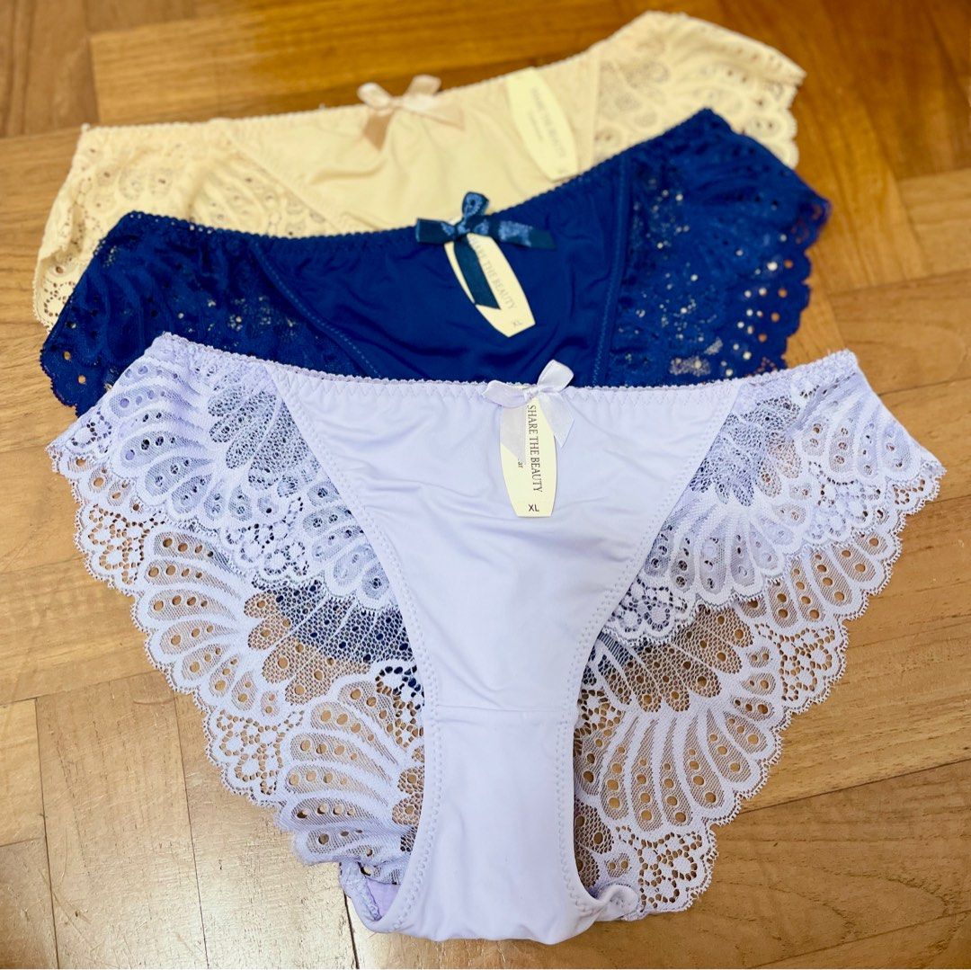 NEW] XL La Senza Panty Undies Lingerie Women Sexy Laces Nylon Underwear/Under  garment, Women's Fashion, New Undergarments & Loungewear on Carousell