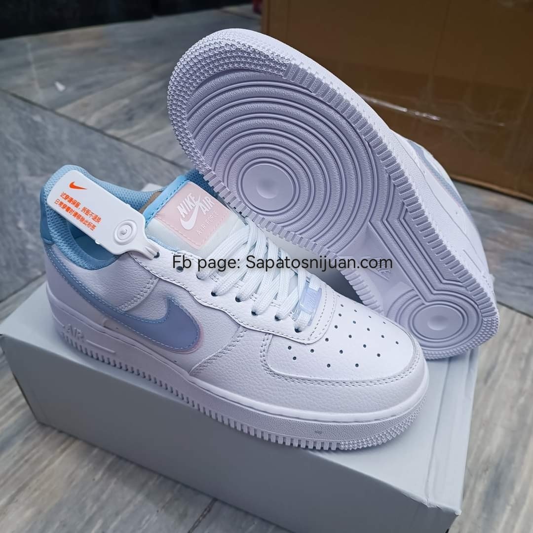 Nike Air Force 1 Low LV8 Double Swoosh Light Armory Blue for Women