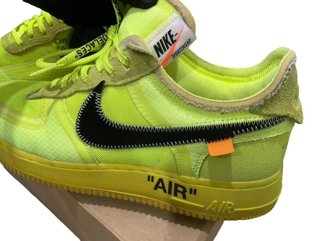 Nike air force store off white neon