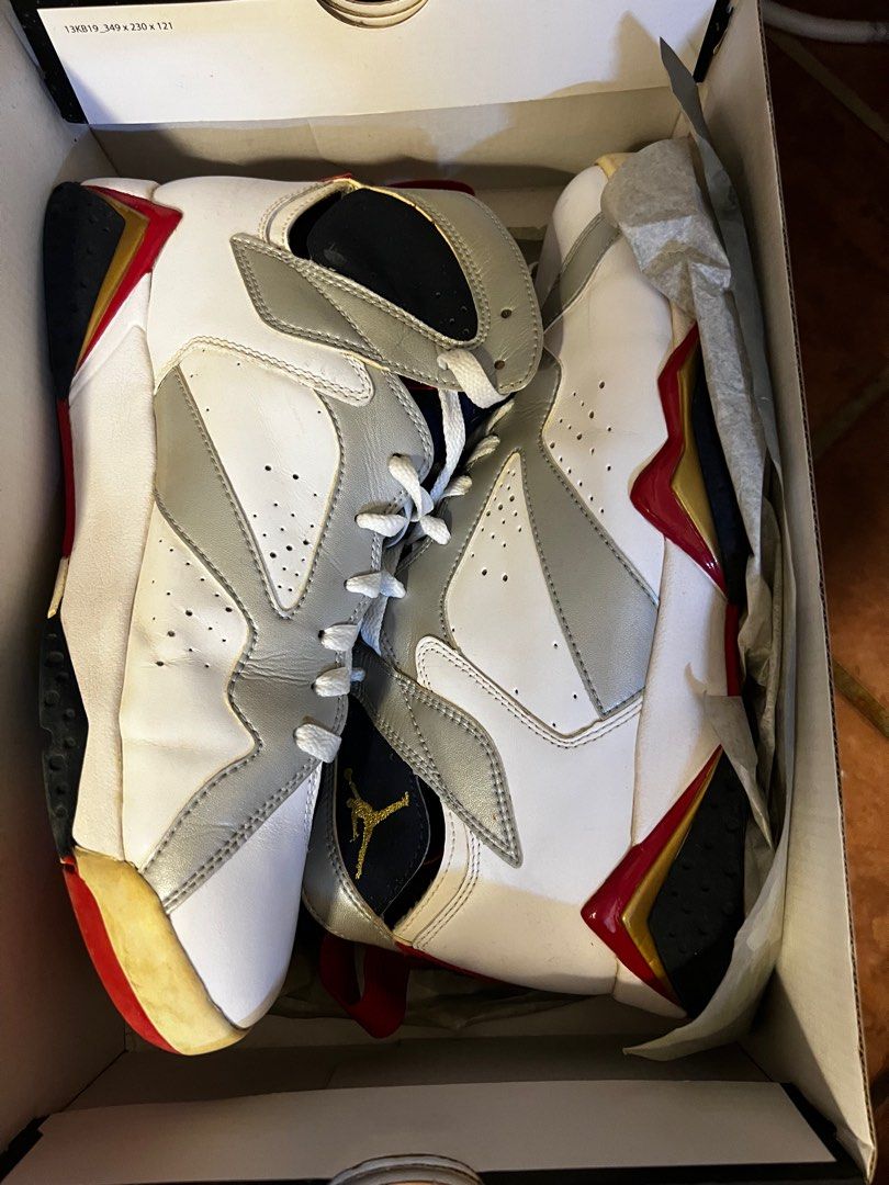 Nike air Jordan 7 Olympic 2012, 男裝, 鞋, 波鞋- Carousell