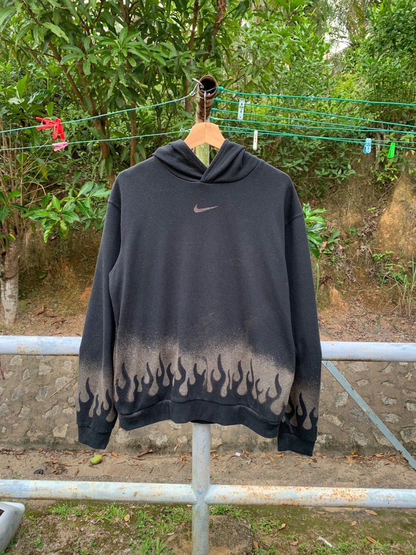 nike hoodie flames