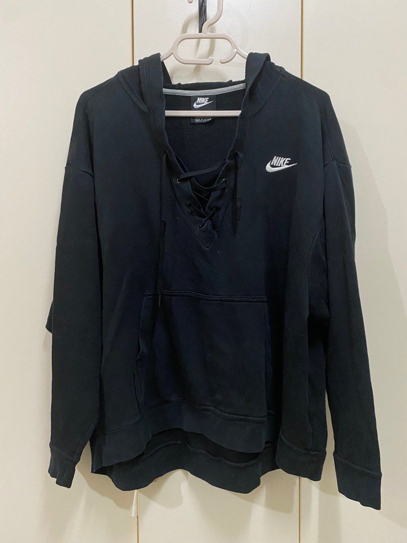 Nike women's lace up hoodie deals