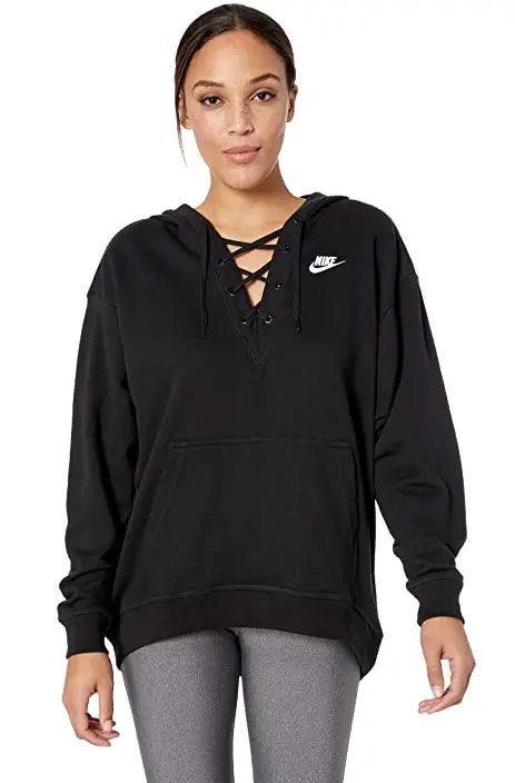 Womens nike lace up hoodie top