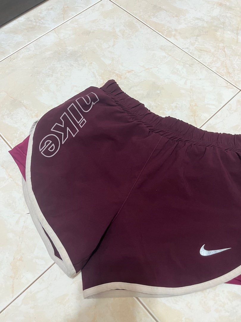 Nike Shorts in Blue Maroon Women s Fashion Activewear on Carousell