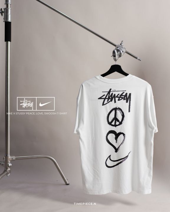 Nike x Stussy Peace, Love, Swoosh T-Shirt (US Sizing) White