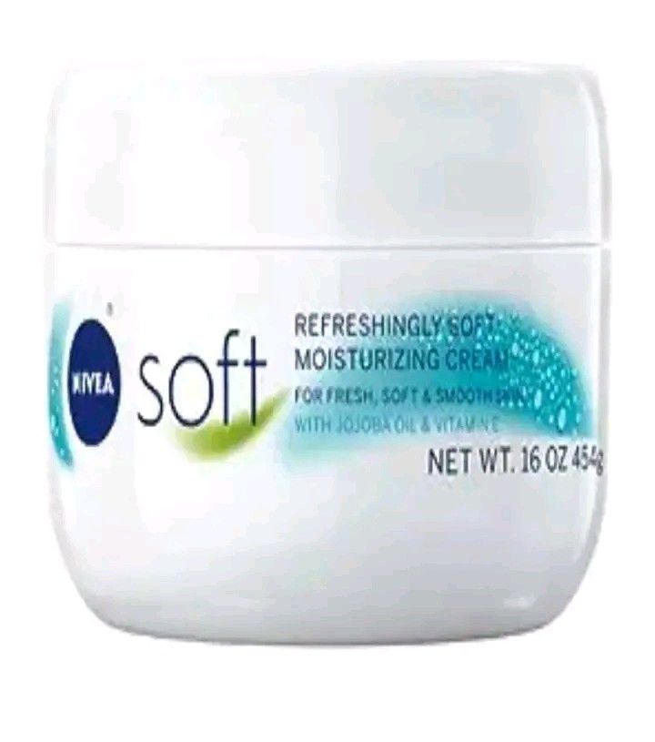 NIVEA SOFT MOISTURIZING CREAM (Category: Face Care) located in Valenzuela. Submitted by prettyjhoza_23 (Listing ID 1254865432, Image 2). Description: About this item Body, Face and Hand Cream: An all-in-one body, face cream and hand cream that delivers long-lasting moisture and supple skin Refreshingly Light Formula: This NIVEA moisturizer cream has a refreshingly light formula is enriched with Jojoba Oil and Vitamin E Fast Absorbing: NIVEA Soft 