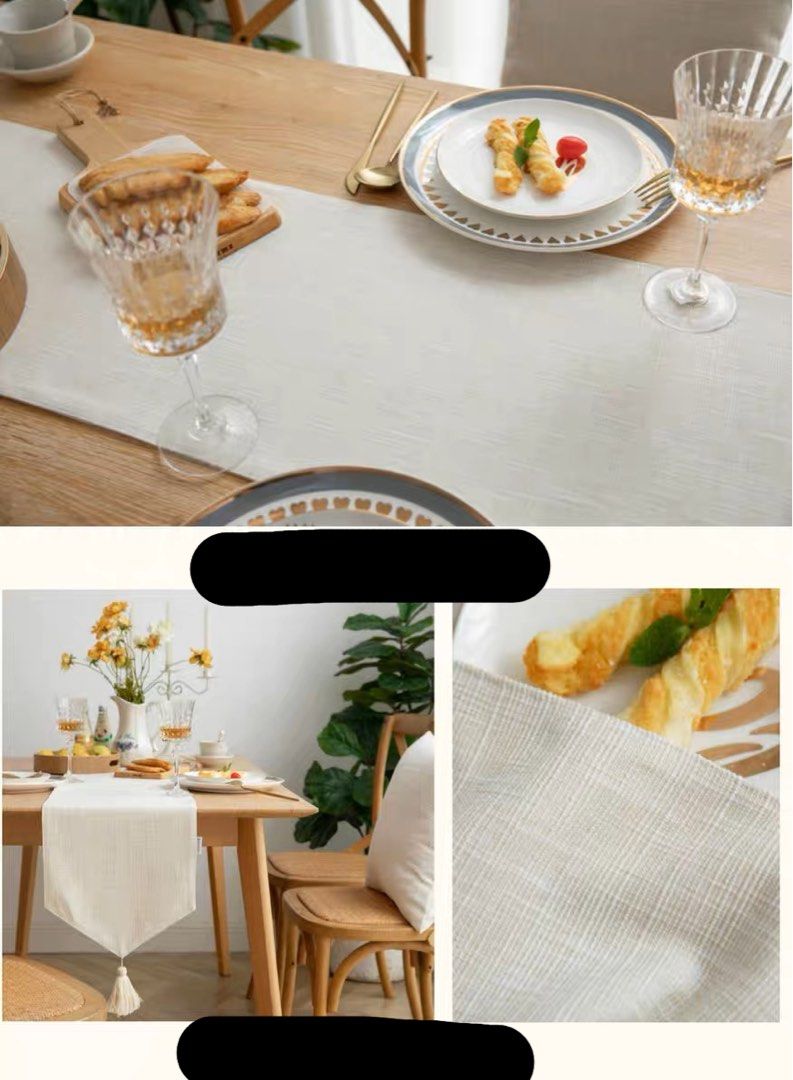 Nordic Table Cloth Beige, Furniture & Home Living, Kitchenware